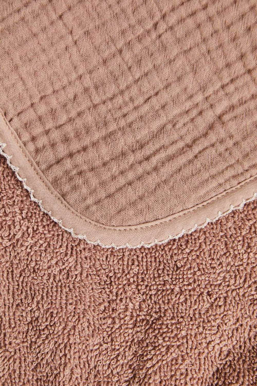 ZARA HOME ДЕТСКИЙ ХЛОПКОВЫЙ НАГРУДНИК, РОЗОВЫЙ