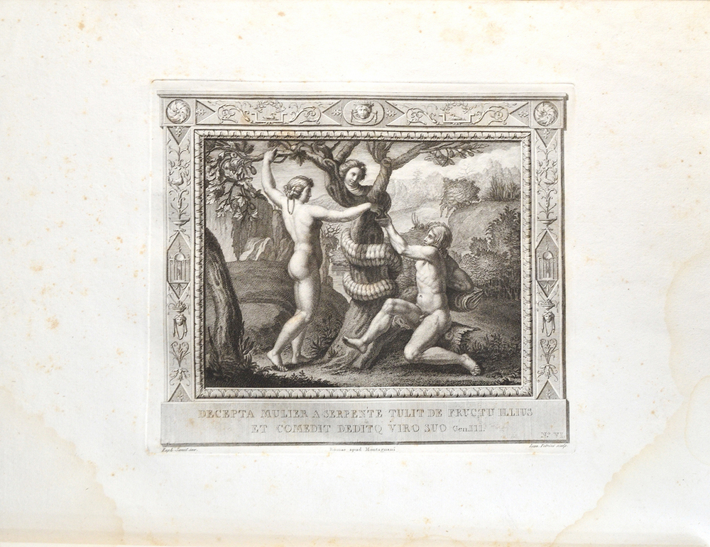 Фрески (картины) из перистилей Ватикана, руки Рафаэля Санти. На новых медных дощечках, изготовленных