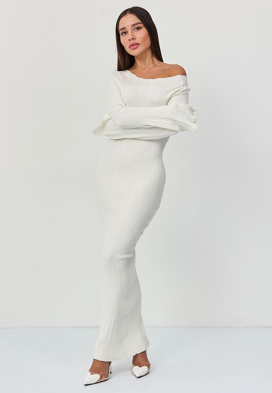 Платье трикотажное полоска