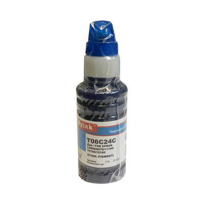 Чернила для EPSON EcoTank 112 (T06C24) L6550/6570/11160/15150/15160 (70мл, cyan, Pigment) MyInk