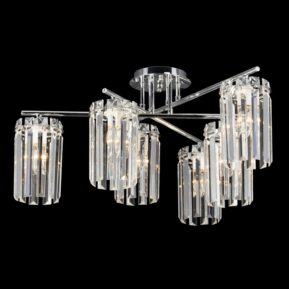 Citilux AXIS CL313261 Люстра хрустальная потолочная Хром