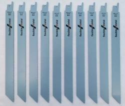Полотно сабельное по металлу, 10шт, S1122BF, длина 225 мм, шаг 1,8мм (14TPI).