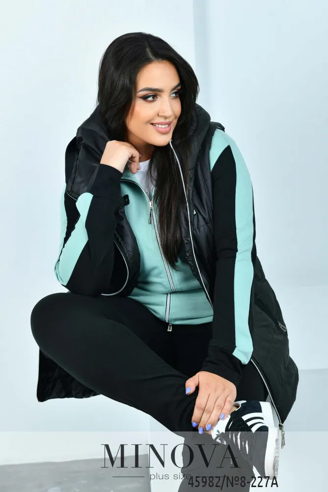 Костюм 8-227-черный-оливка Minova