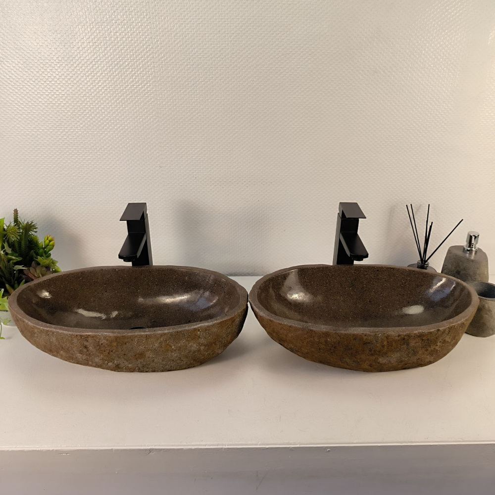 Раковина из речного камня ПАРА! RS-65543 51*28*15 0865
