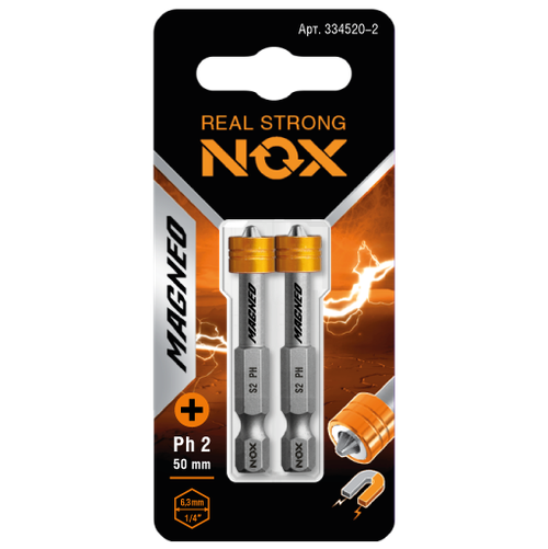 Бита c магн. насадкой E6,3 Ph2-50, 2 шт карта MAGNEO