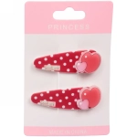 Зажимы для волос детские 2шт «Happy smile», сердечко, микс 4 цвета, 5*2см