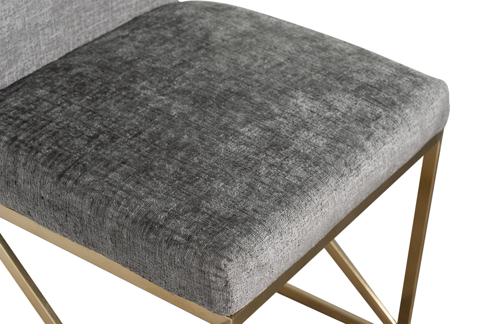 Стул велюровый 49х65х99см Garda Decor серый