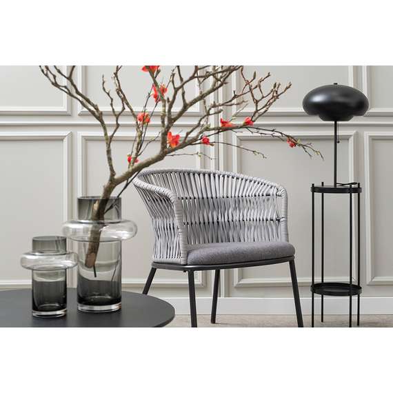 Ваза для цветов Vayr, 30 см, серая