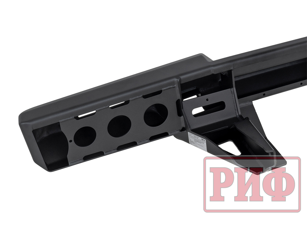 Бампер силовой задний для ГАЗ Соболь NN с фонарями, возможностью установки фаркопа, стандарт РИФ