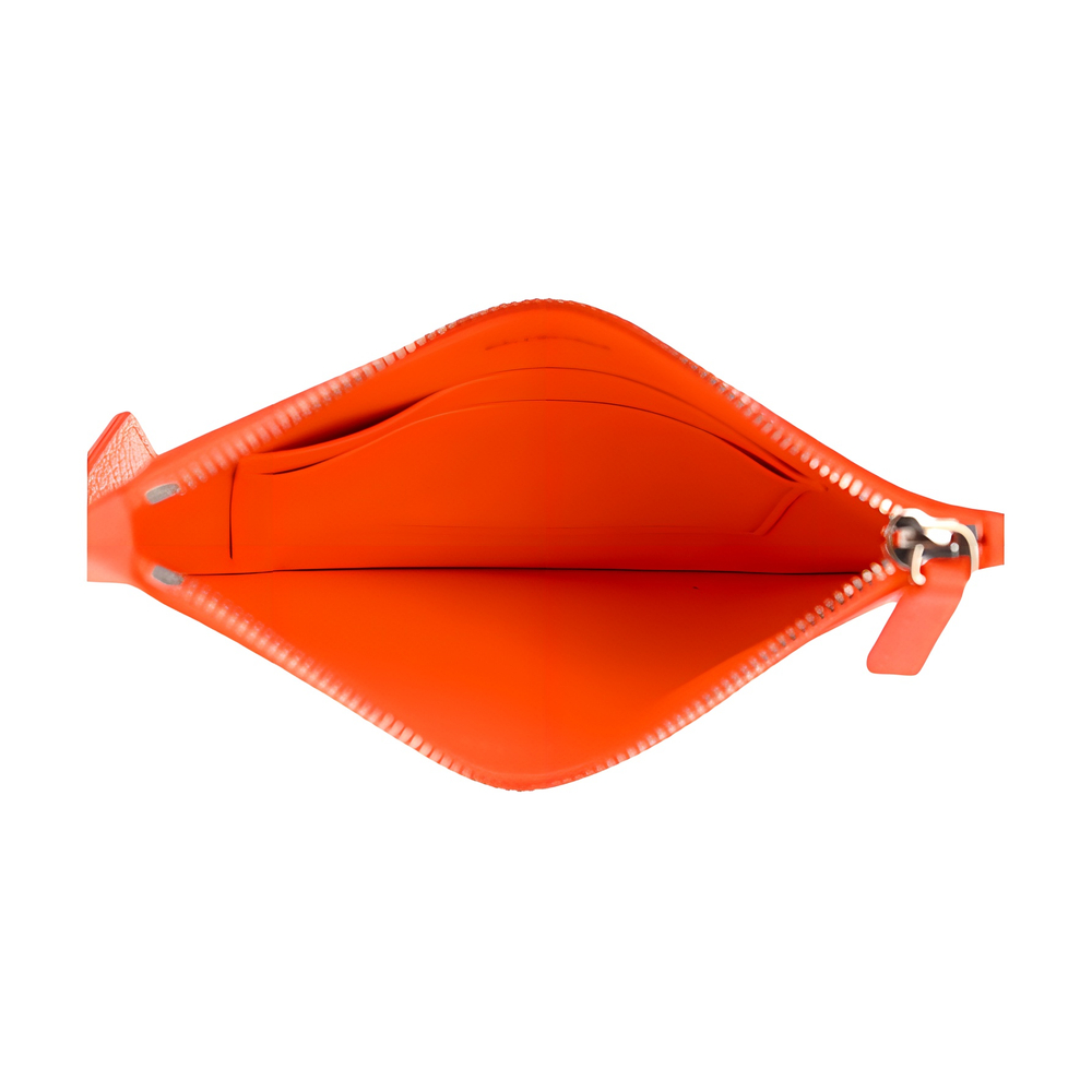 Balenciaga Leather Card Holder Men"s Orange