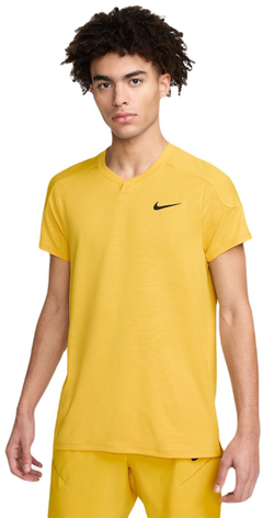 Теннисная футболка Nike Court Dri-Fit Slam RG Tennis Top - vivid sulfur/black