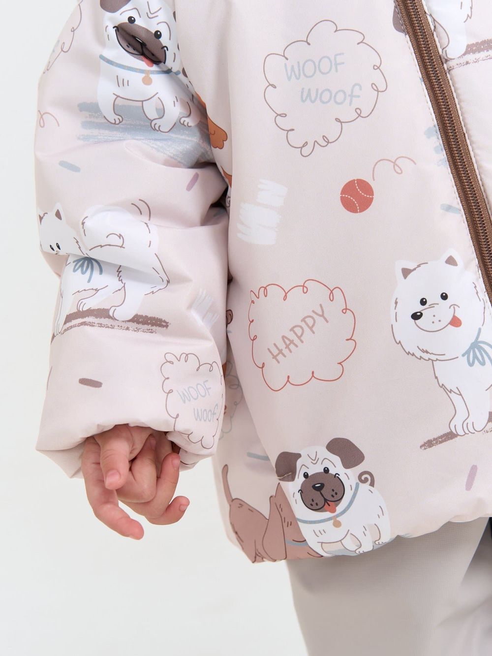 Куртка демисезонная "Мой щенок/Тофу" 0+