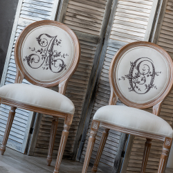 Стул Объект мечты Монограмма буквы A