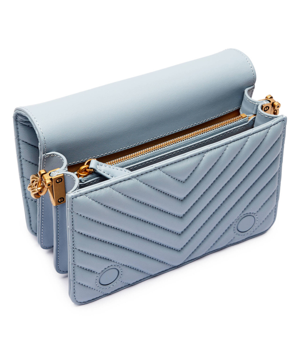 Кожаная сумка через плечо LOVE CLICK MINI SHEEP Pinko - голубой(100067 A0GK)