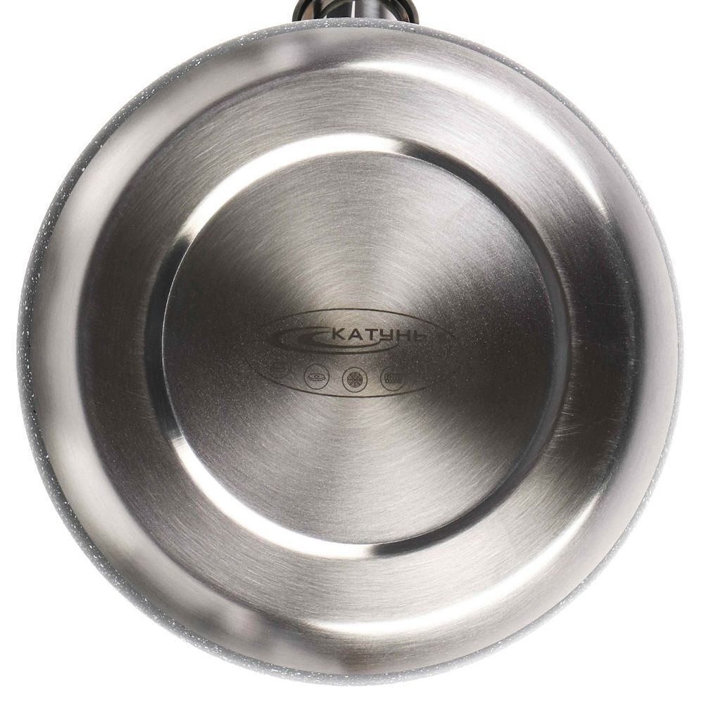 Чайник нерж, 2.8 л, свист, ручк soft touch, Катунь, Гранит, индукц, сер, КТ-150MG