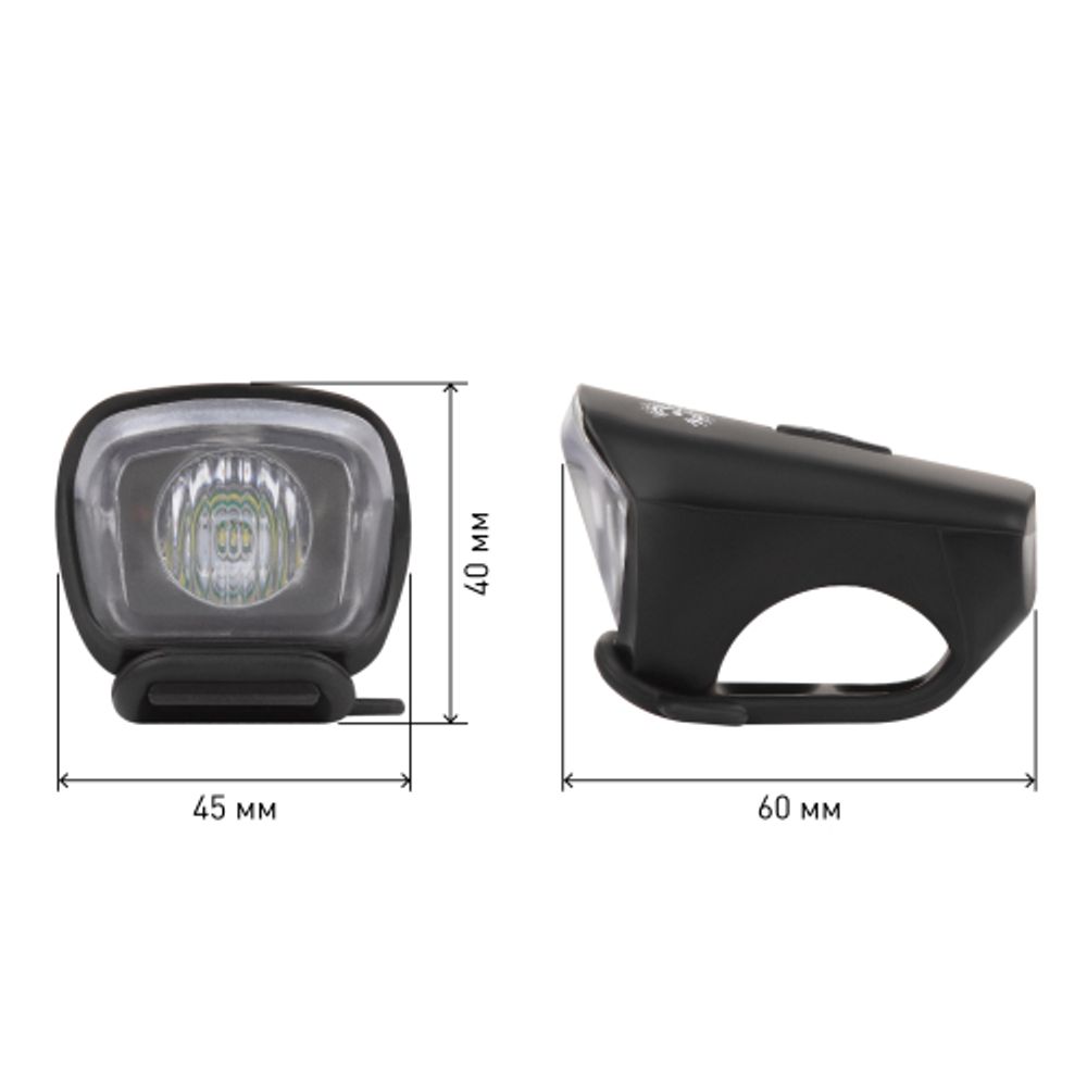 Велосипедный фонарь светодиодный ЭРА VA-701 6 Вт, SMD, аккумуляторный, передний, micro USB, черный | Велосипедные  фонари