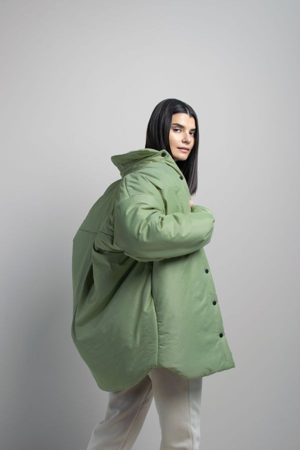 Куртка AW004 фисташковая - фото 3