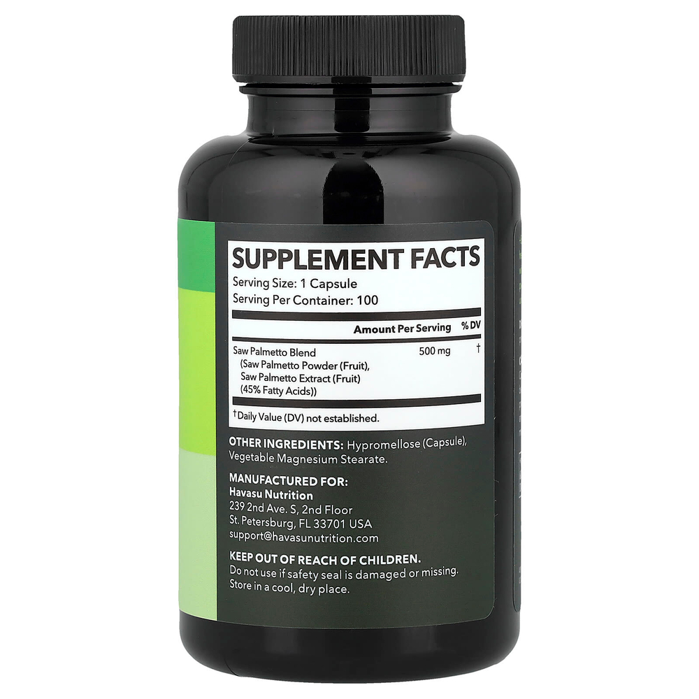 Havasu Nutrition, сереноя, 100 капсул (500 мг в 1 капсуле)