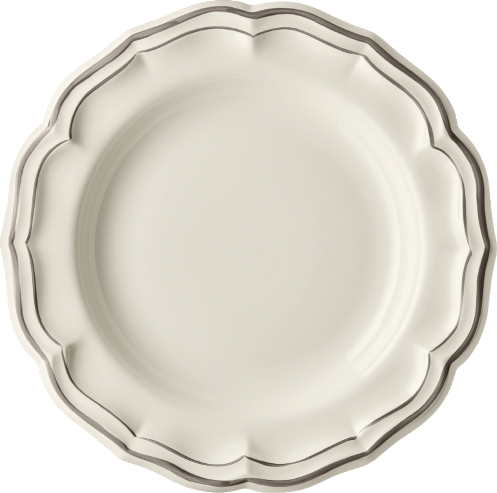 Блюдо круглое глубокое Gien Pont Aux Choux White (30 см)