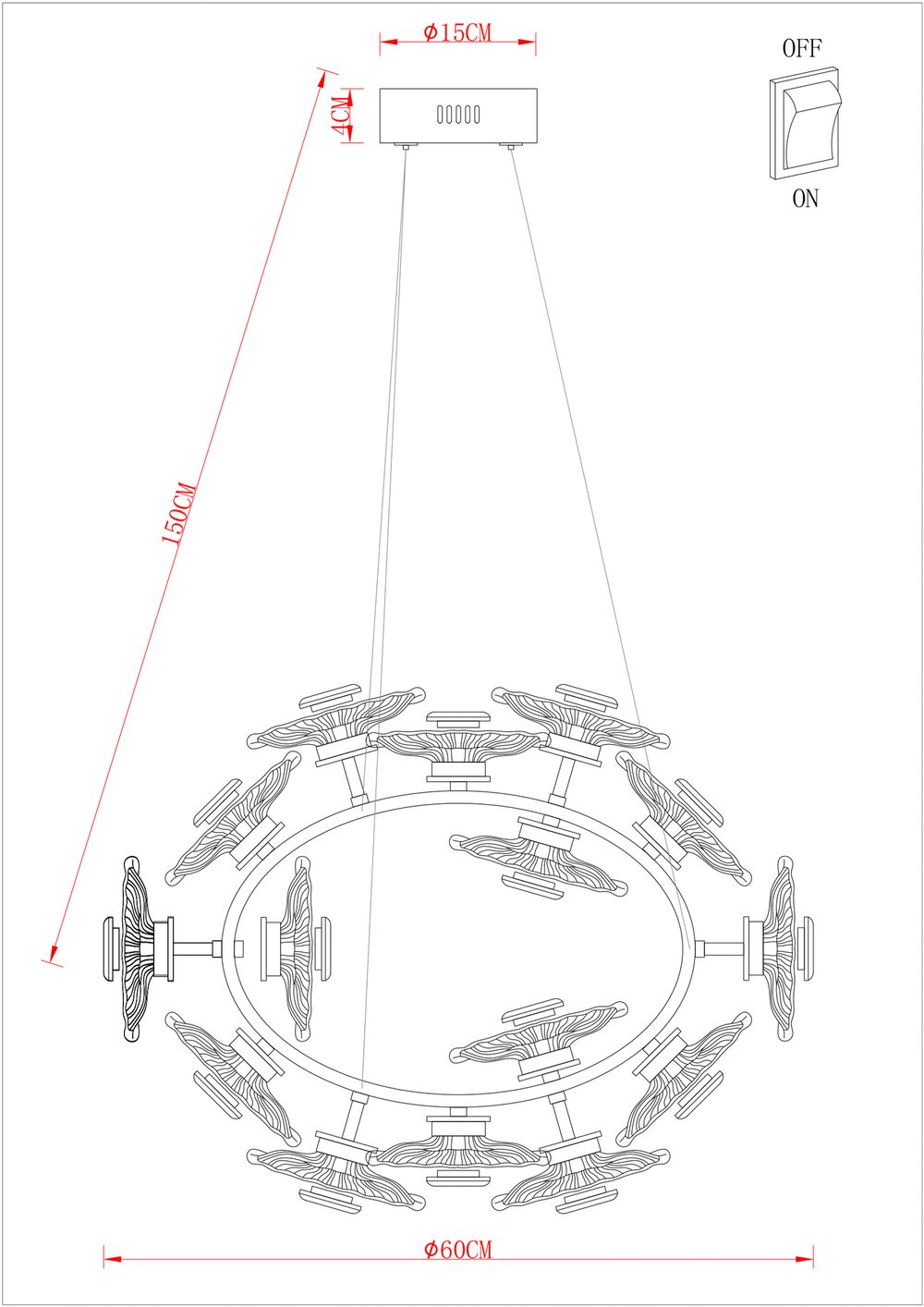 Подвесная люстра Arte Lamp