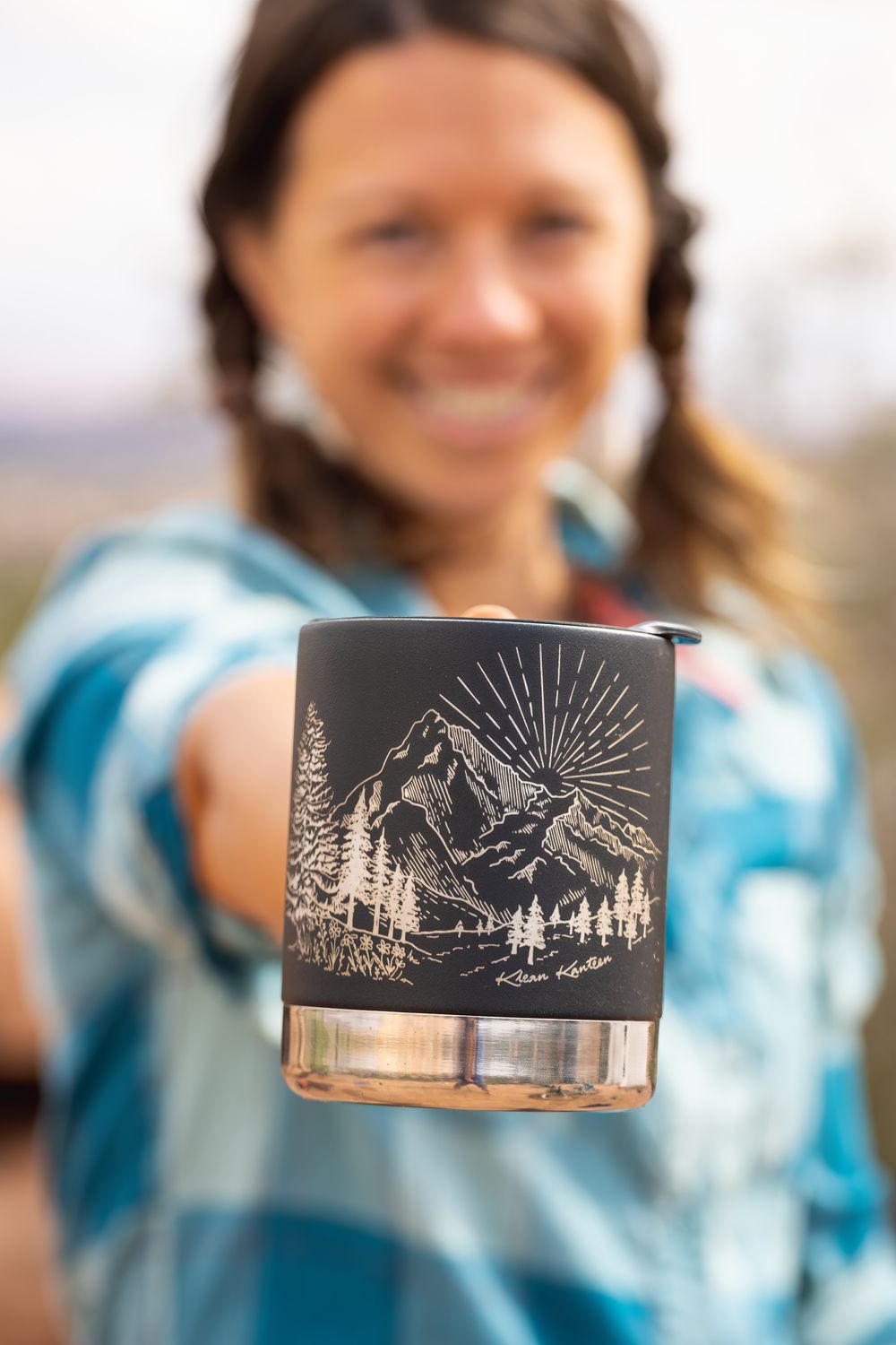 Термокружка Klean Kanteen Camp Mug 12oz (355 мл) Mountain Black