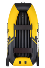 YACHTMAN-260 МНД НАДУВНОЕ ДНО (Яхтман) желтый-черный (лодка ПВХ с усилением)