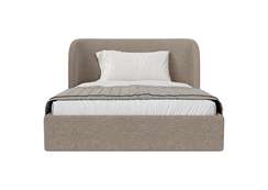 Кровать двуспальная Classic 140 см (бежевый, букле)