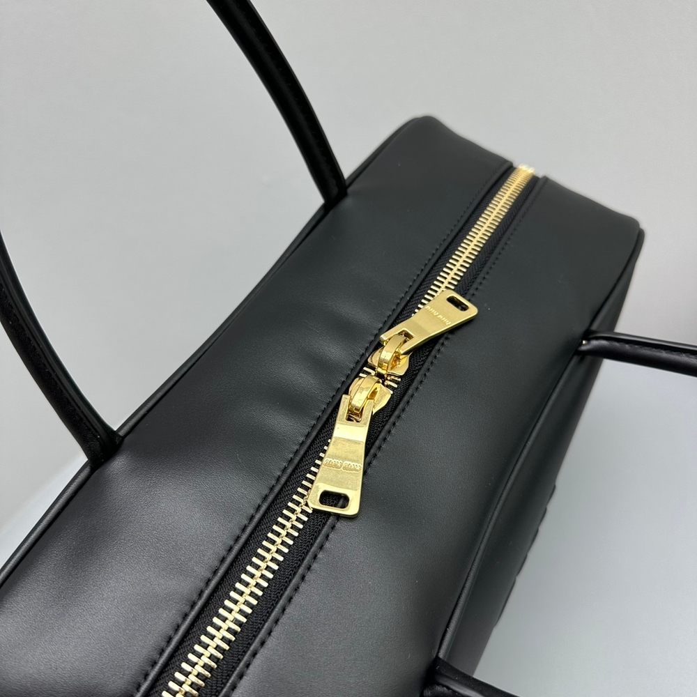 Miu Miu Leather Top Handle Bag 24 cm