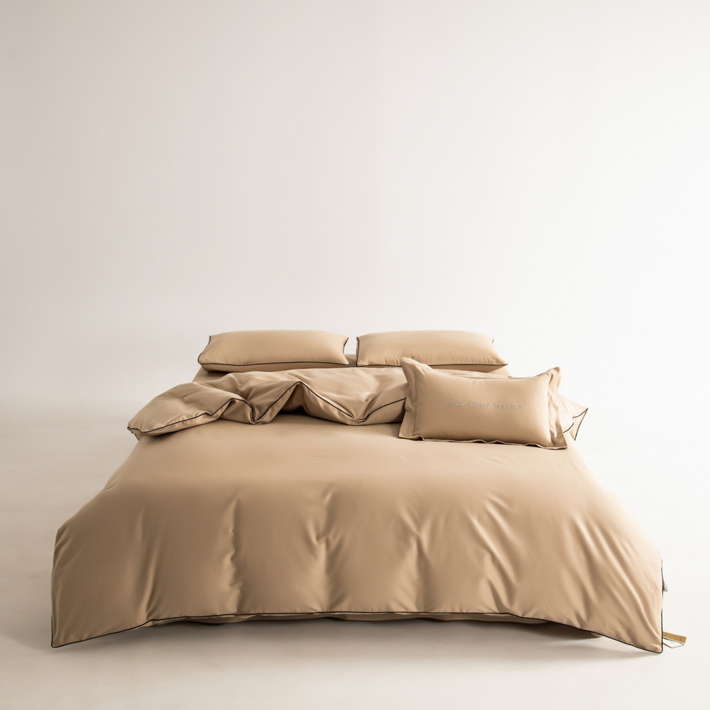 Комплект постельного белья Однотонный Сатин Элитный OCE005