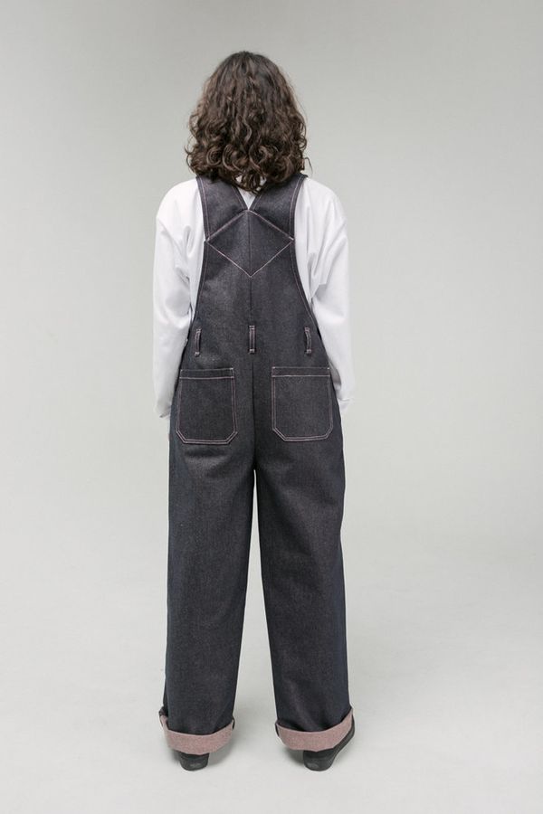 Комбинезон Dark Blue/Pink Джинсовый - фото 2