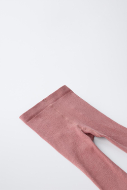 ZARA НАБОР ИЗ ДВУХ ОДНОТОННЫХ КОЛГОТОК, РОЗОВЫЙ