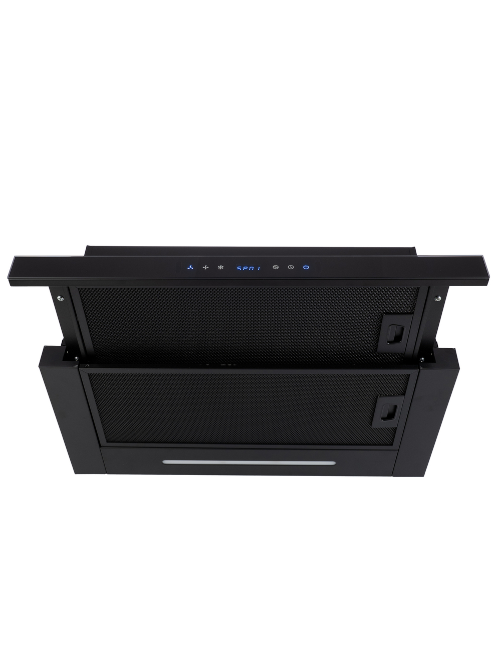 Кухонная вытяжка MACBI B-MTA-G60GW BL1200м3/ч Черная, Жесты+Wi-Fi, авто выдвижная