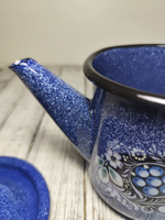 Чайник 1л с рис Голубика син с зерн 1с202с