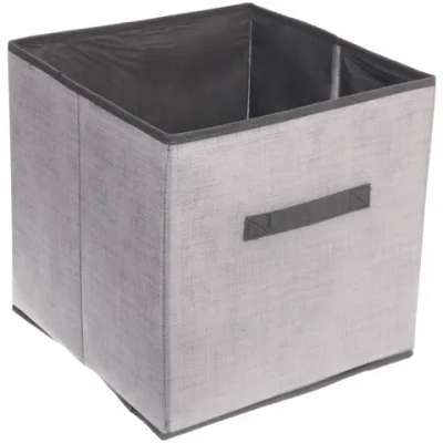 Короб - органайзер складной для хранения вещей «ЭФОЛТ», цвет пыльно - серый, 31*31*31см✦