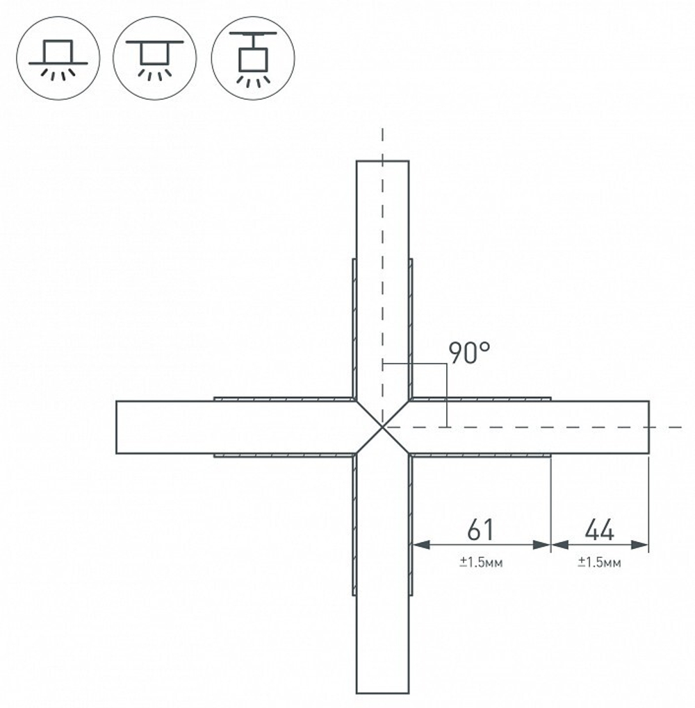 Крестовина Arlight 031269