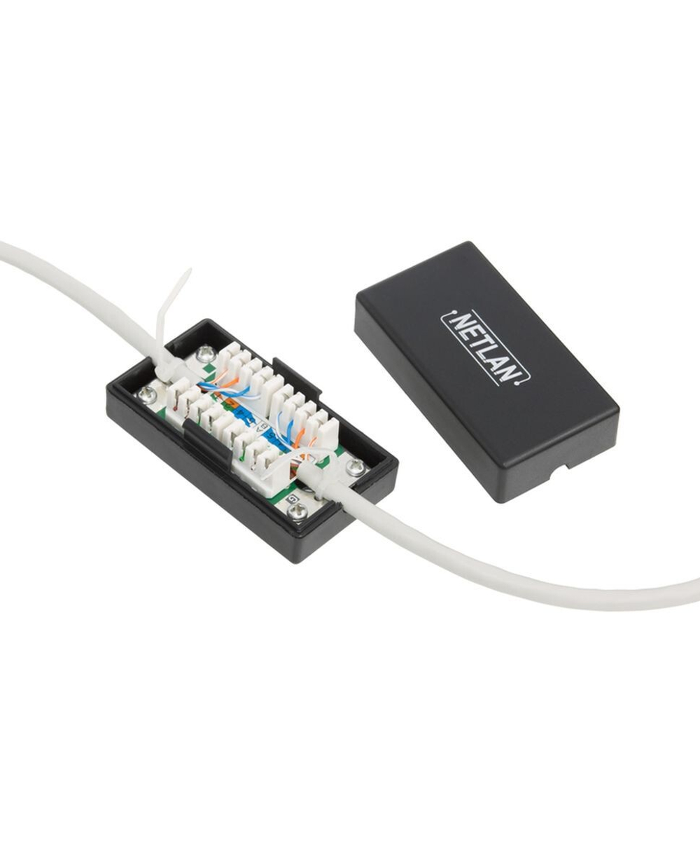 Кабельный соединитель NETLAN IDC-IDC, Кат.5e (Класс D), 100МГц, KRONE, T568A/B, неэкранированный, че