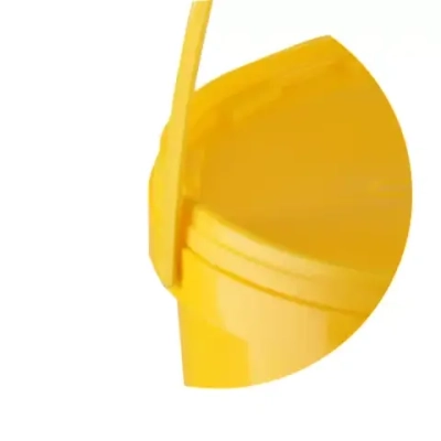 Контейнер для утилизации органических отходов КМ-Проект класс Б 10 л, высота 225 мм, желтый, с ручкой одноразовый