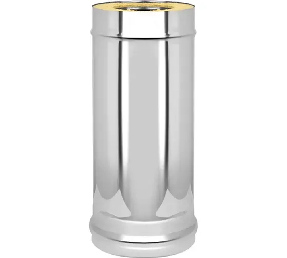 Печь, дымоход, труба сэндвич (d-115х200, L=0,5м, 0,8мм) оцинк.сталь