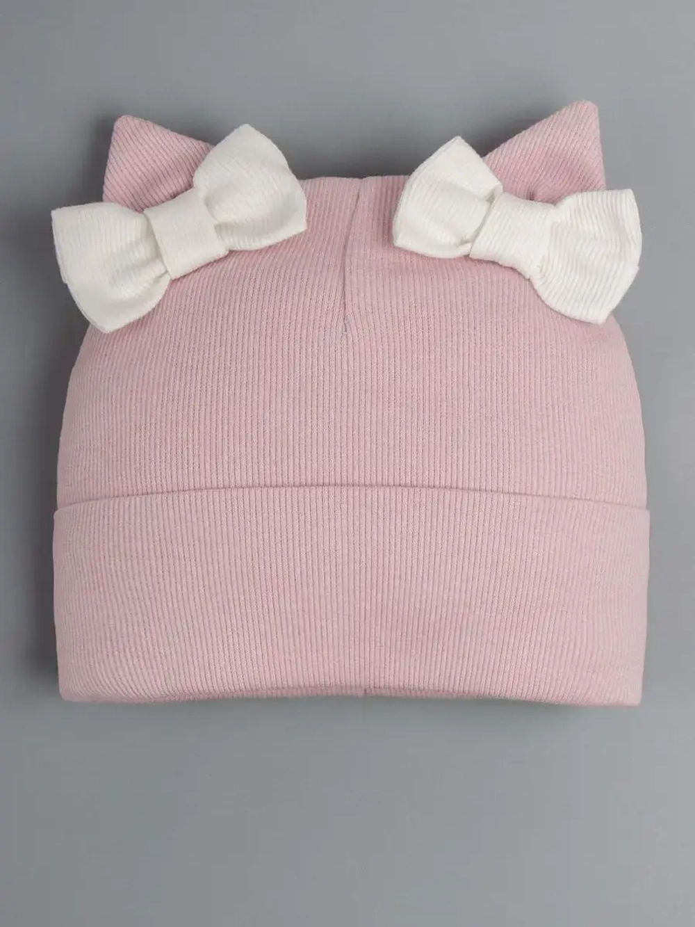 Шапка для девочки осенняя с ушками