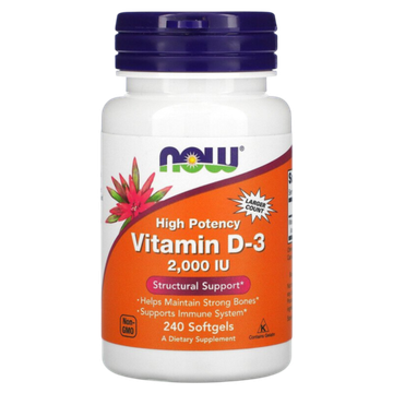 Now Foods Vitamin D3 2000 IU 240 softgels , Витамин Д3