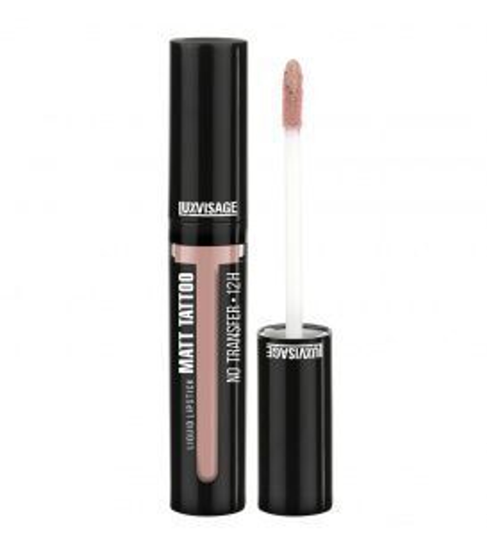 LuxVisage Губная Помада MATT TATTOO жидкая ТОН 120 Ice Beige 3,8 мл