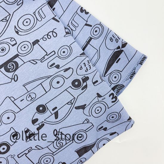 Пеленка хлопковая "Быстрые машинки"