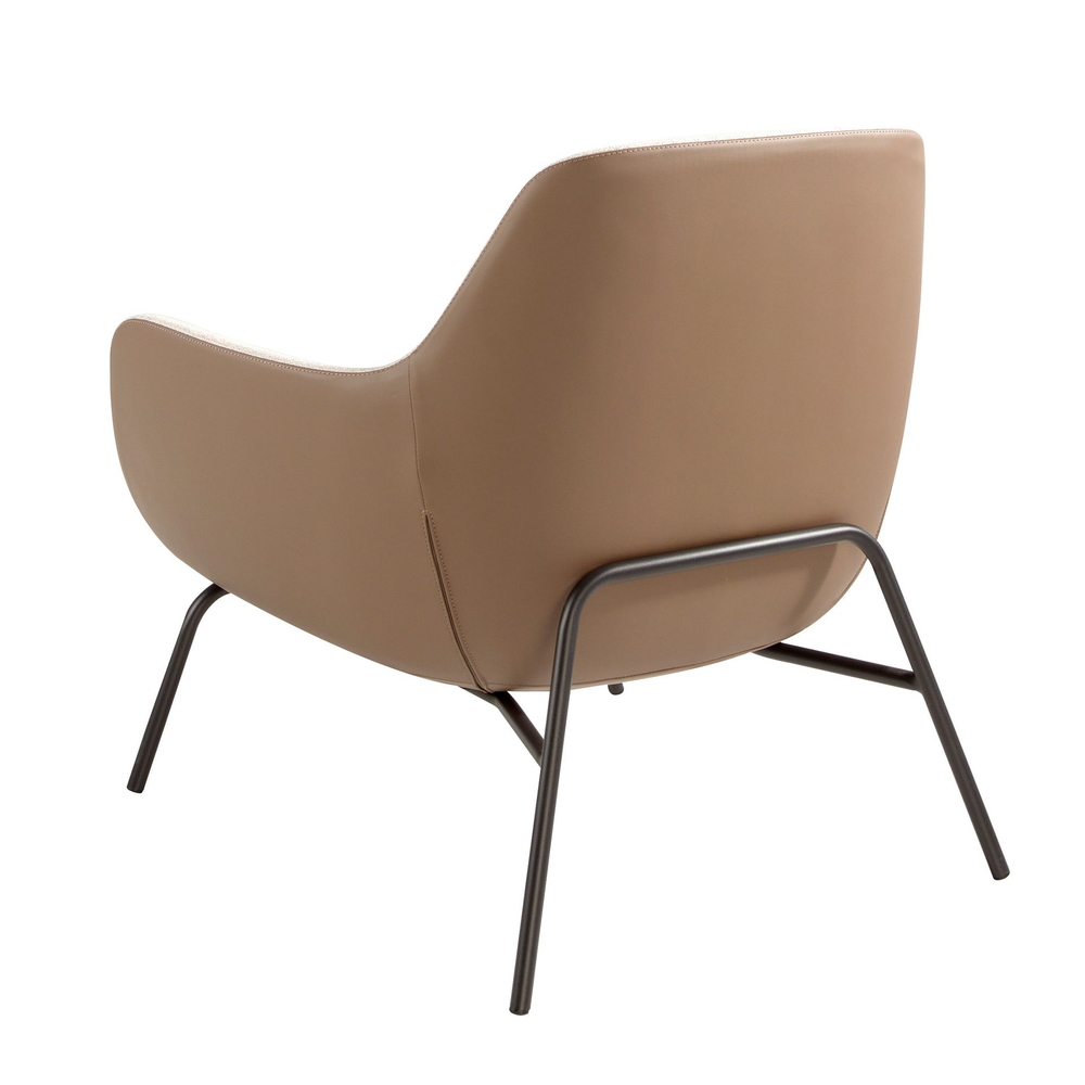 Кресло Angel Cerda 5099/A226 с обивкой из ткани и экокожи