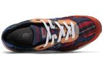 CONCEPTS x New Balance NB 992 retro casual canvas synthetic leather artificial leather pigskin shock absorption non-slip wear-resistant wrapping balance low-cut casual running shoes for men and women with the same style of red and blue plaid