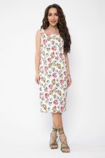 Платье Цветочные узоры (белое) П13504-30М LT Collection