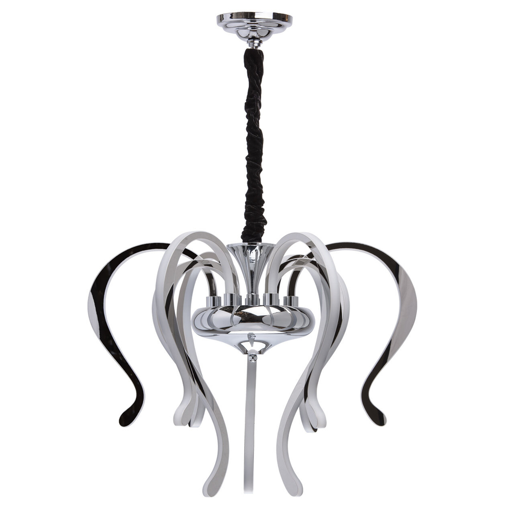 Подвесная светодиодная люстра RegenBogen Платлинг, хром, LED на 111 Вт, 18 кв м