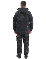Костюм Горка-Demi тк.Polarfleece рип-стоп цв.Питон чёрный