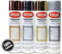 Аэрозольная краска Krylon Metallic Copper Brilliance МЕДЬ (яркий), СЕРЕБРО (фольга) (США)