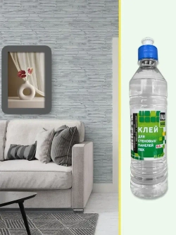 Клей прозрачный VALO GLUE для стеновых панелей ПВХ и ПЭТ , универсальный, 500 мл, 2шт.