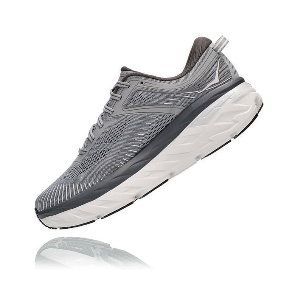 Кроссовки мужские HOKA M BONDI 7 Wild Dove / Dark Shadow Grey